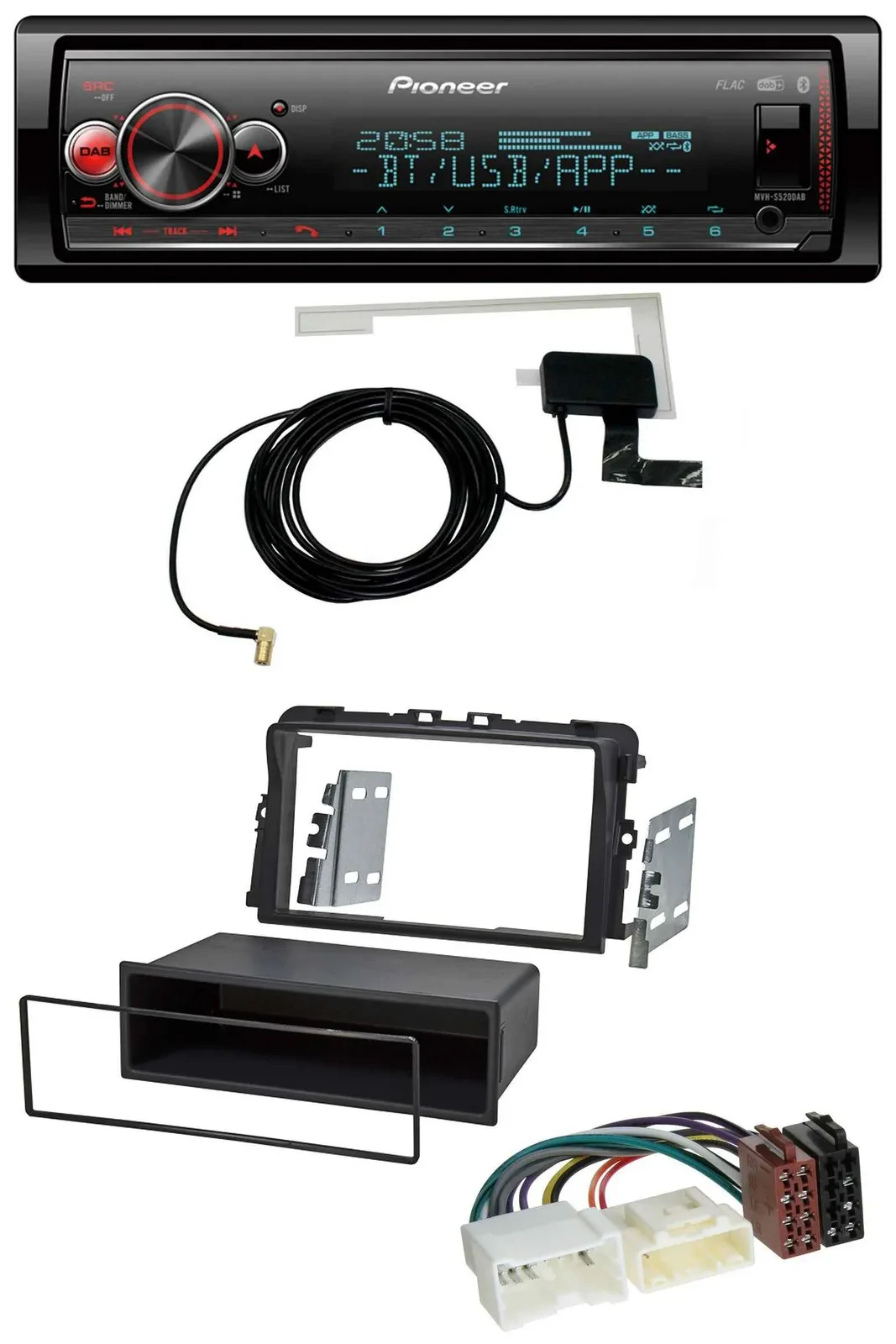 Автомагнитола Pioneer для Opel Vivaro (2011–2015) Bluetooth, DAB, USB, MP3