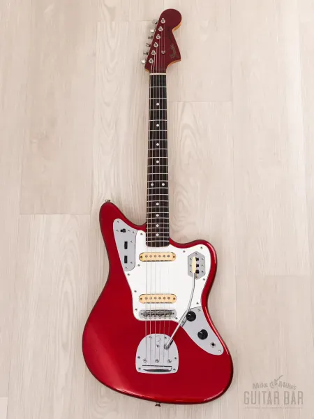 Электрогитара Fender Jaguar 1962 Vintage Reissue JG66-75 SS Candy Apple Red w/gigbag Japan 1986