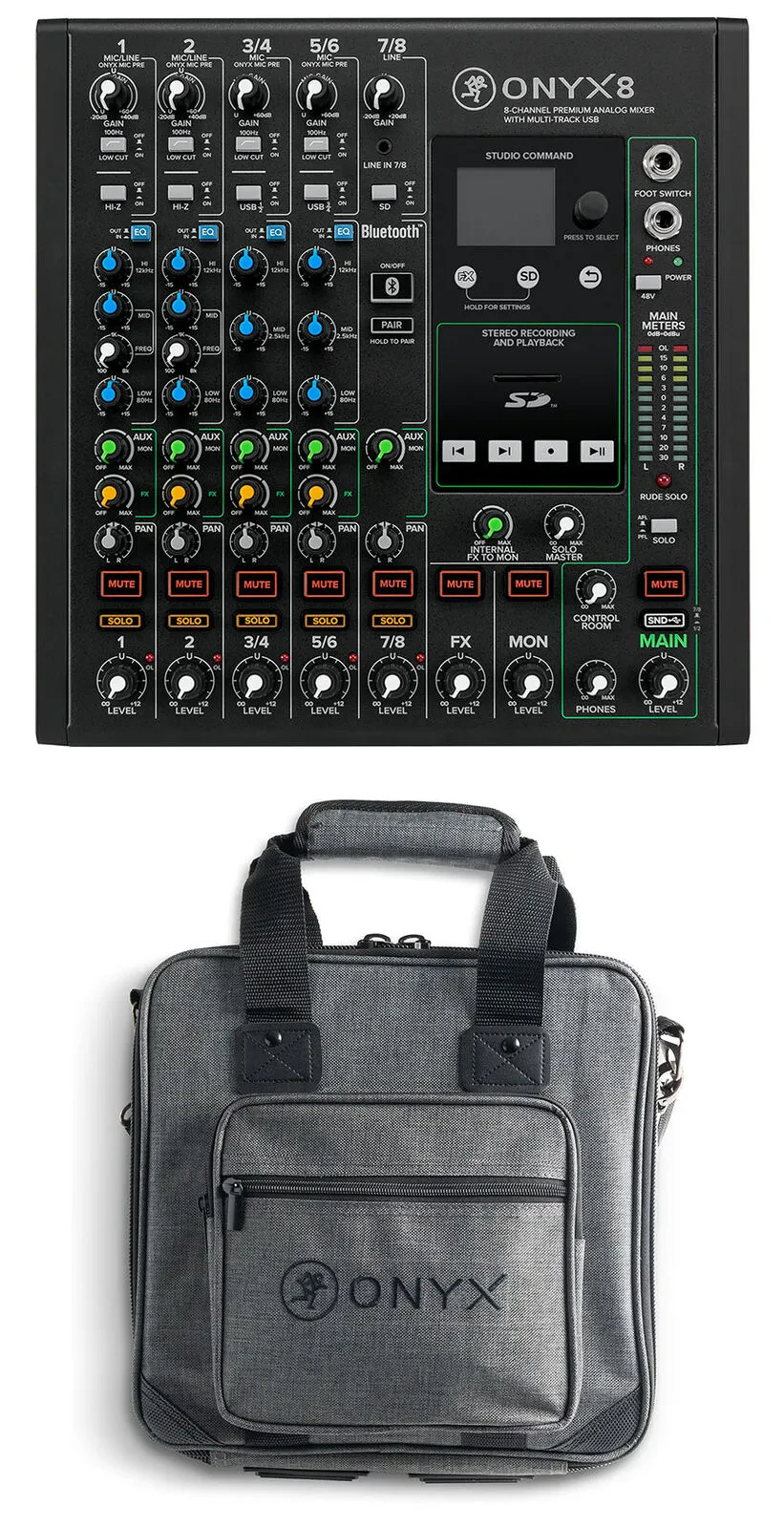 Аналоговый микшер Mackie ONYX8 с чехлом