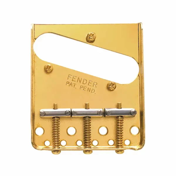 Бридж фиксированный Fender 3-Saddle American Vintage Telecaster Bridge Assembly Gold