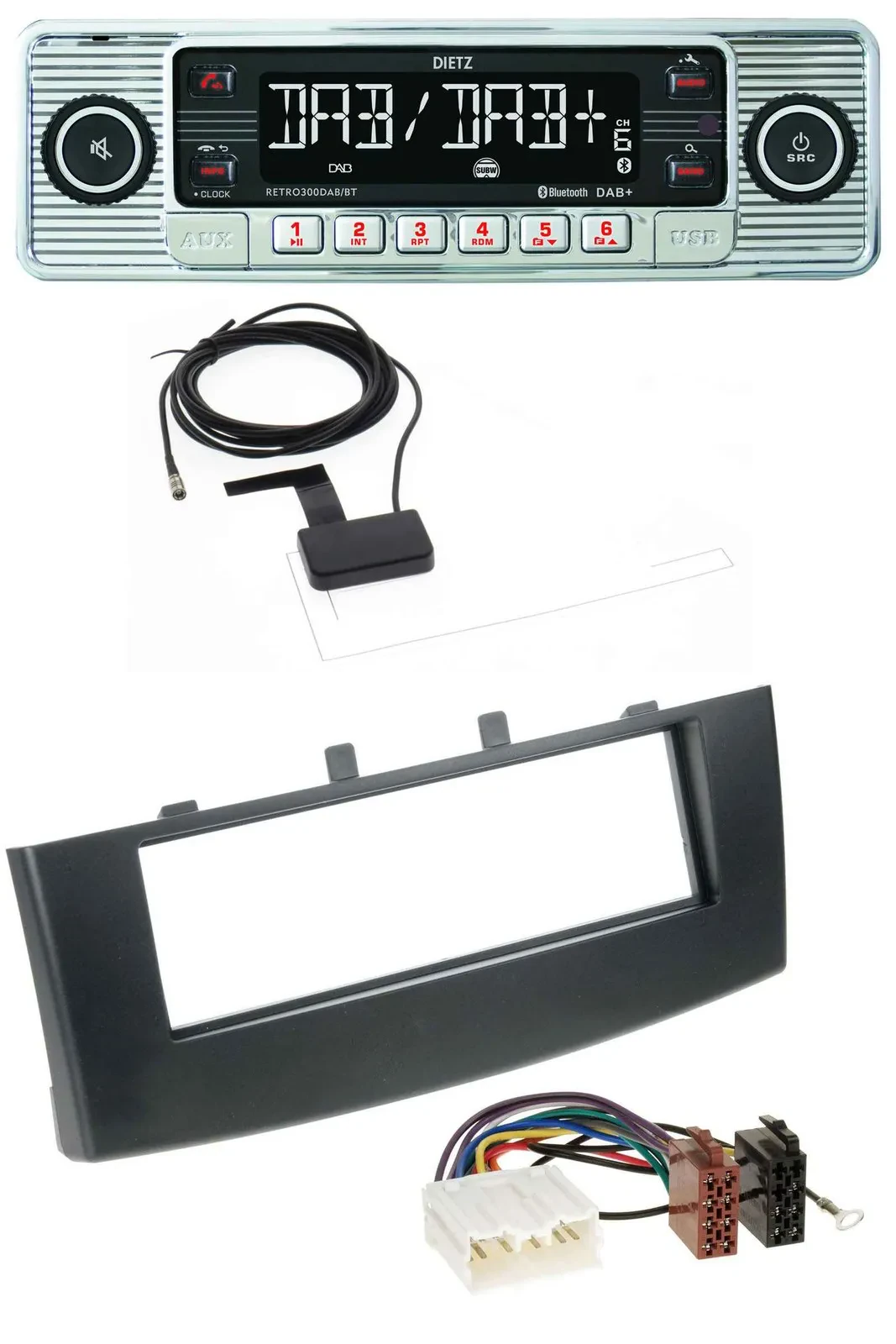 Dietz Bluetooth USB MP3 DAB Autoradio für Mitsubishi Colt (ab 2009)