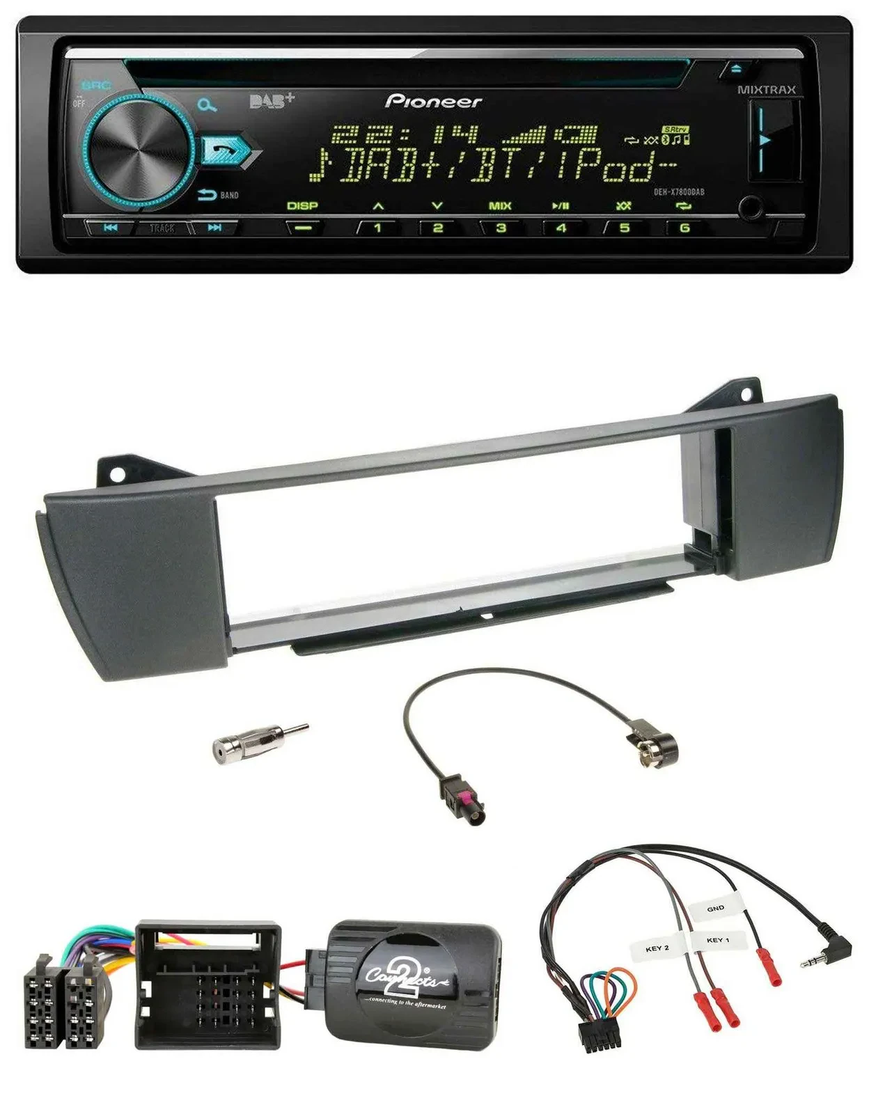 Pioneer DAB Lenkrad CD USB Bluetooth Autoradio für BMW Z4 E85 2003-2008