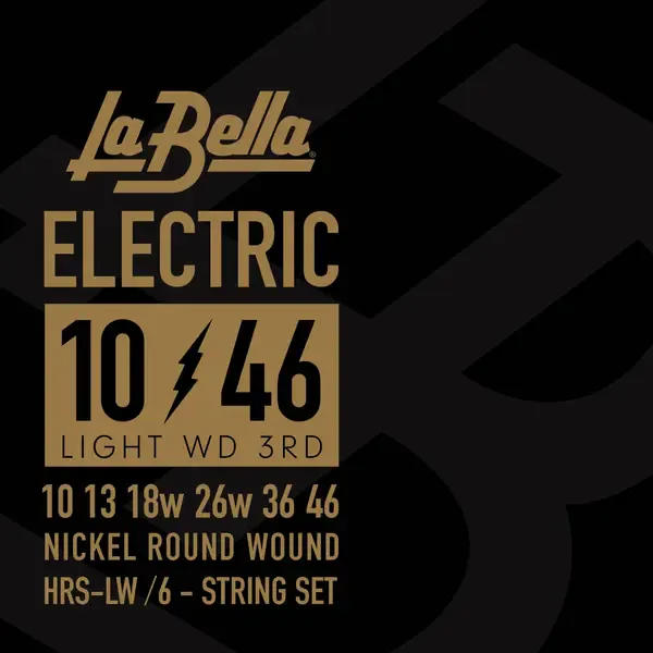Струны для электрогитары La Bella HRS-LW Nickel Electric 10-46