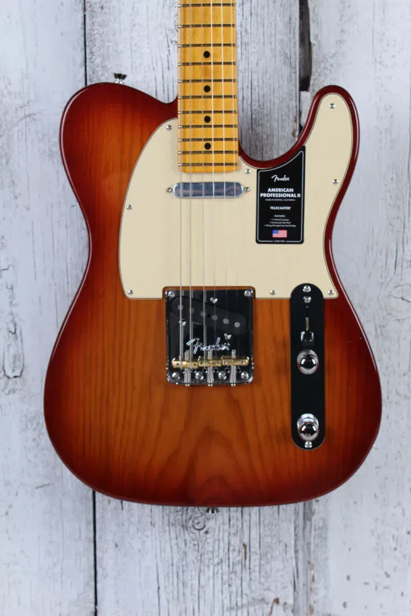 Fender American Professional II Telecaster Electric Guitar with Case and COA