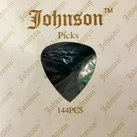 Медиаторы Johnson PG-614-X Celluloid Extra Heavy Green Pearloid (144 штуки)