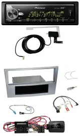 Pioneer Bluetooth DAB USB Lenkrad Autoradio für Opel Corsa D matt-chrom 09-14