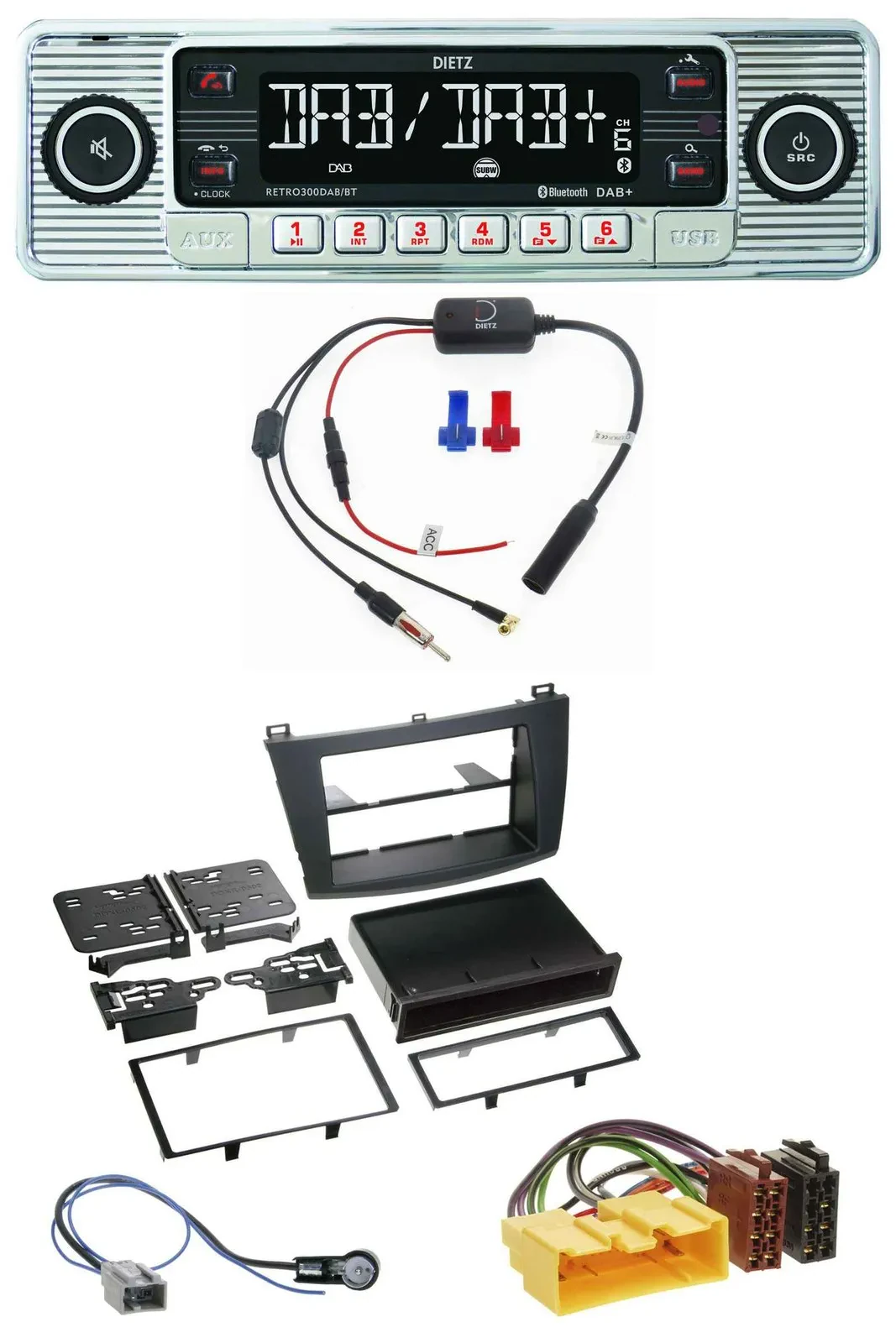 Автомагнитола для Mazda 3 (с 2009) Dietz DAB, USB, MP3, Bluetooth