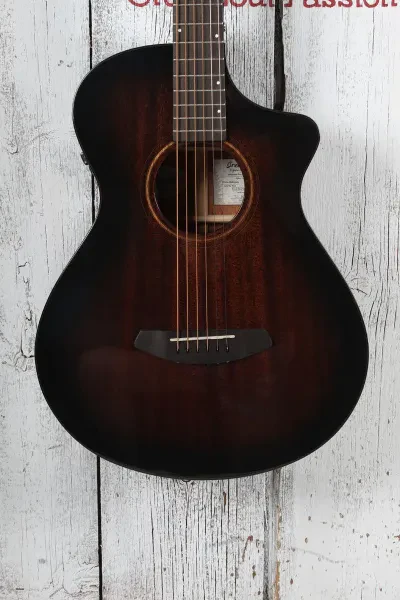 Breedlove Wildwood Pro Concertina Suede CE Acoustic Electric Guitar with Gig Bag