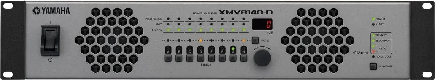 Усилитель мощности Yamaha XMV8140-D 8-канальный, 140 Вт на канал, Dante