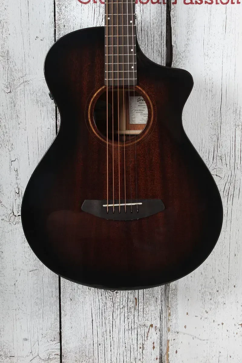 Б/У электроакустическая гитара Breedlove Wildwood Pro Concertina Suede CE 24.75", 18 ладов, вырез, правша, электроника Fishman Flex Plus-T, цвет Suede Burst Gloss, с gig bag