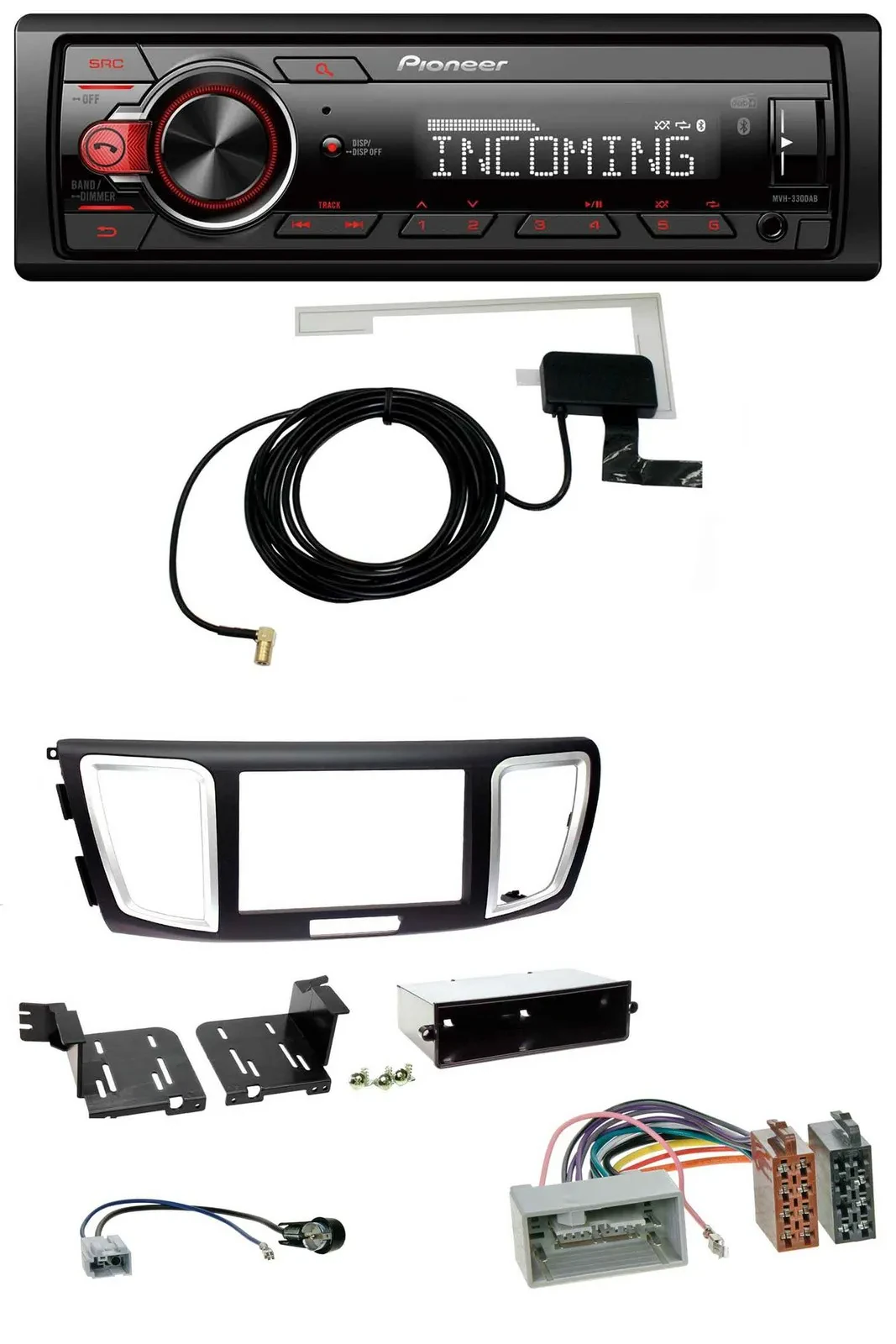 Pioneer MP3 AUX CD DAB USB Autoradio für Honda Accord (ab 2011)