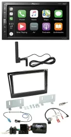 Pioneer USB 2DIN Bluetooth DAB Lenkrad Autoradio für Fiat Doblo VDO ab 2015 pian