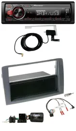 Автомагнитола для Fiat Idea (2006–2011) Pioneer 1 DIN MP3 DAB USB, серый