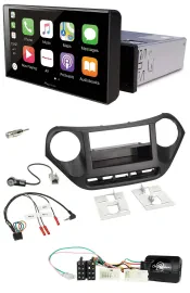 Pioneer Bluetooth Lenkrad DAB USB Autoradio für Hyundai i10 ab 2014 schwarz