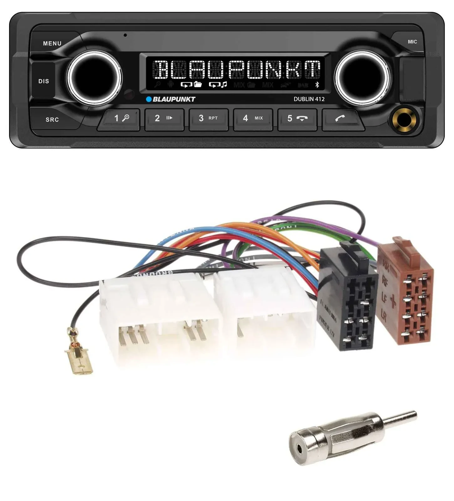 Автомагнитола для Mazda MX-5 (1989–2000) Blaupunkt MP3, Bluetooth, USB, AUX