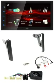 Автомагнитола JVC 2-DIN, USB, Bluetooth, DAB, для Toyota RAV4 2001–2005, поддержка кнопок на руле