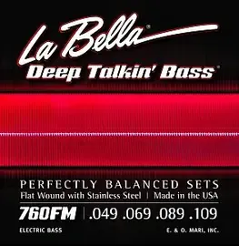 Струны для бас-гитары La Bella 760FM 49-109