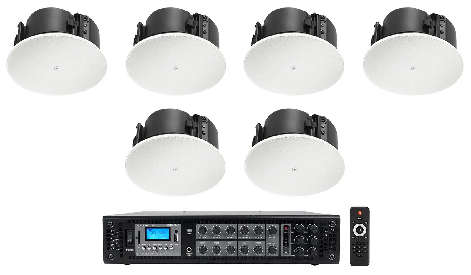 Звуковой комплект для инсталляций JBL 3x Control 424LP 4" 70V + RCS180-6 (набор)