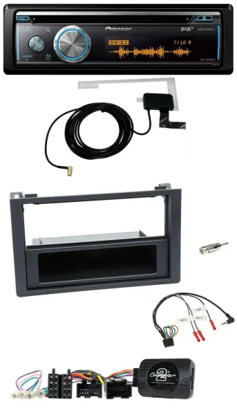 Pioneer Bluetooth DAB Lenkrad USB CD Autoradio für Saab 9.3 (ab 2008)