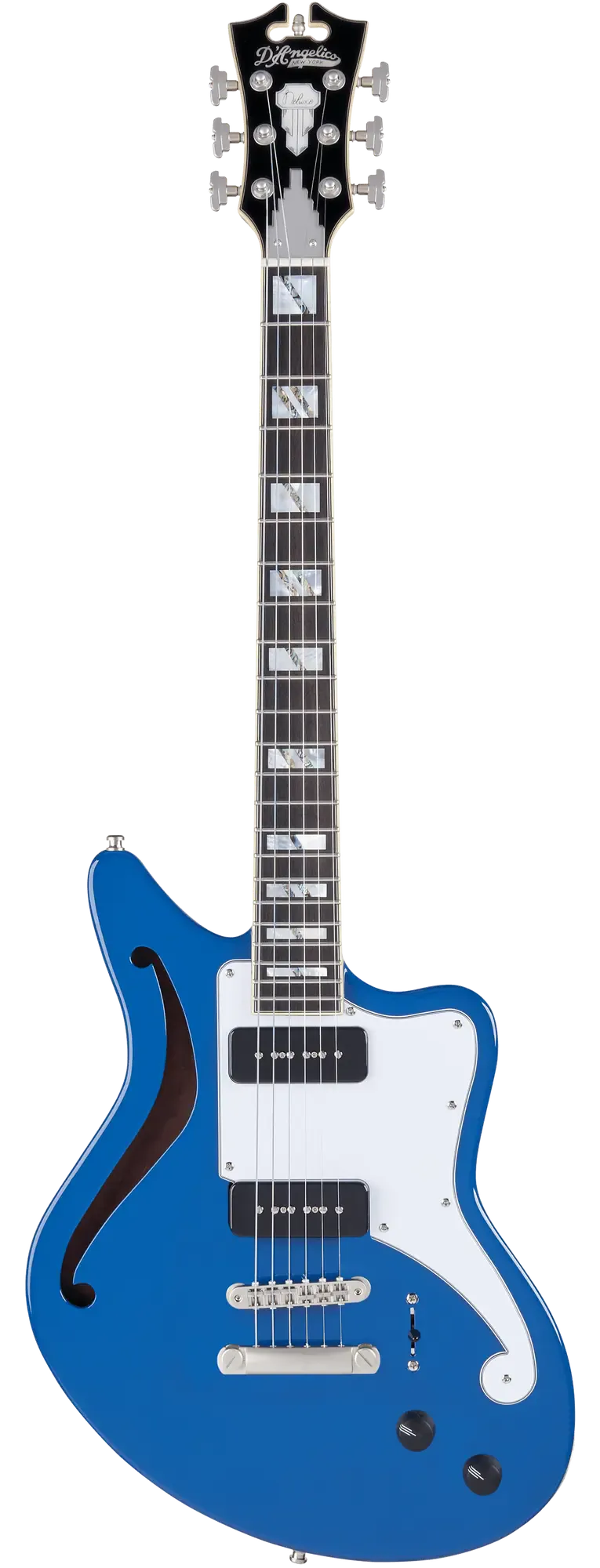 Электрогитара полуакустическая D'Angelico Deluxe Bedford SH LE Sapphire