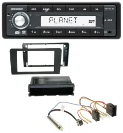Continental MP3 AUX USB DAB 1DIN Autoradio für Audi A3 (8P 03-06) Symphony ISO