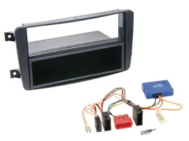 Radioeinbauset CAN-Bus DIN Autoradio für Mercedes C W203 2000-2004 schwarz