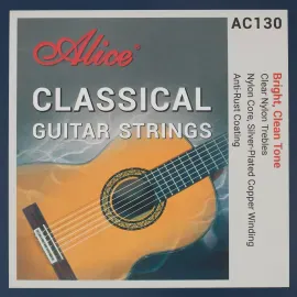 Струны для классической гитары Alice AC130-H Nylon Silver Plated Copper Hard Tention