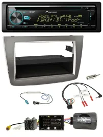 Автомагнитола Pioneer DAB CD USB Bluetooth для Alfa Romeo Mito (2014–2018, тип 955), серебристая, поддержка управления с руля