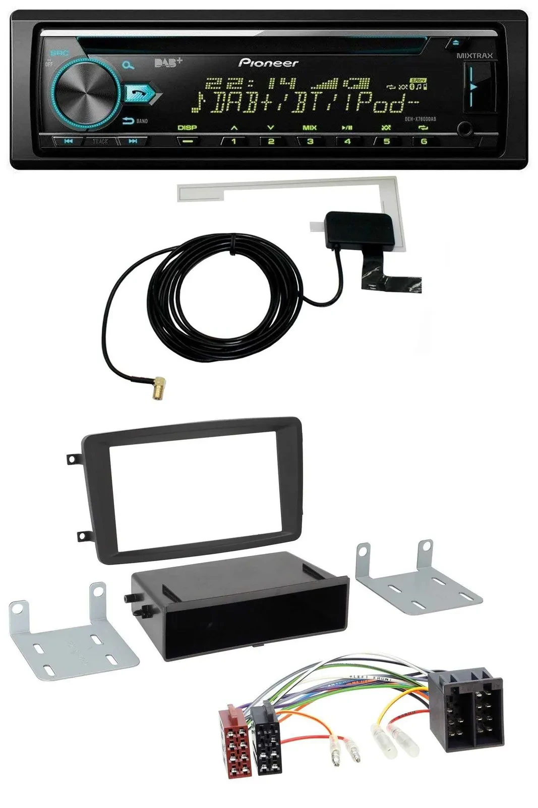 Pioneer MP3 AUX CD USB DAB Autoradio für Mercedes C-Klasse CLK Vito Viano