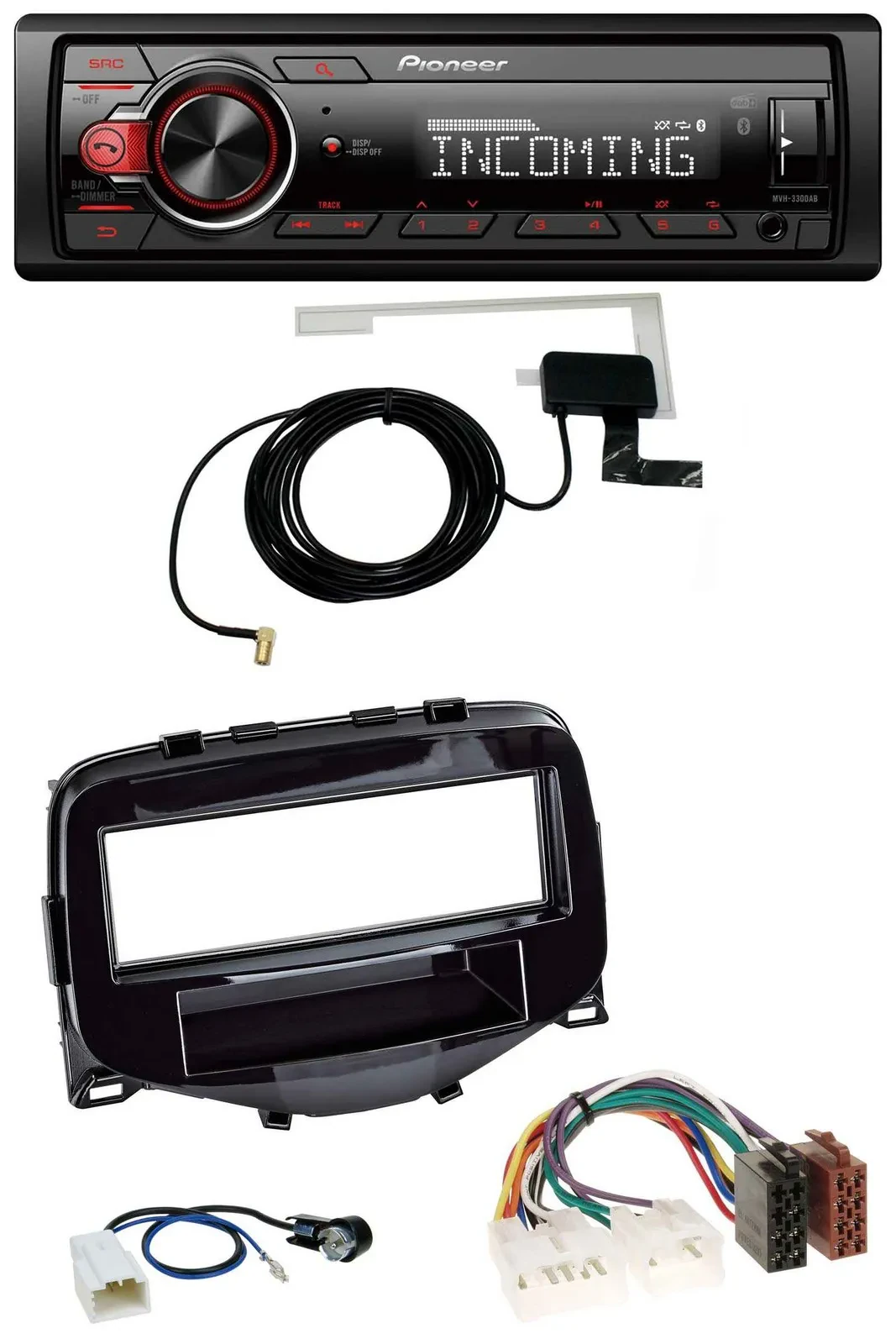 Автомагнитола для Toyota Aygo (2014–2021) Pioneer USB MP3 DAB Bluetooth