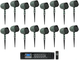 Рупорная акустика JBL GSF3-GN Green с усилителем (16 штук)