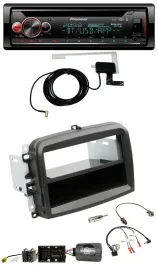 Pioneer DAB CD Lenkrad USB Bluetooth Autoradio für Fiat 500 L (ab 2012)
