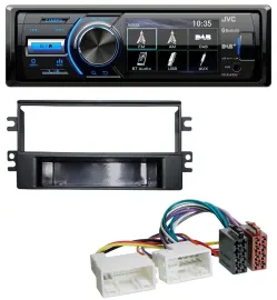 JVC Bluetooth MP3 USB DAB Autoradio für Kia Carens (ab 2007)
