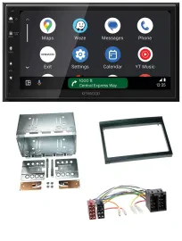 Kenwood DAB Bluetooth USB MP3 2DIN Autoradio für Porsche Boxster 1996-2004