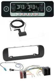 Автомагнитола Dietz DAB, Bluetooth, USB, MP3 для Fiat Panda (с 2012), черный