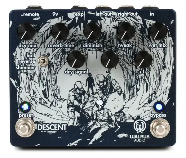 Педаль эффектов для электрогитары Walrus Audio Descent Reverb Octave Machine