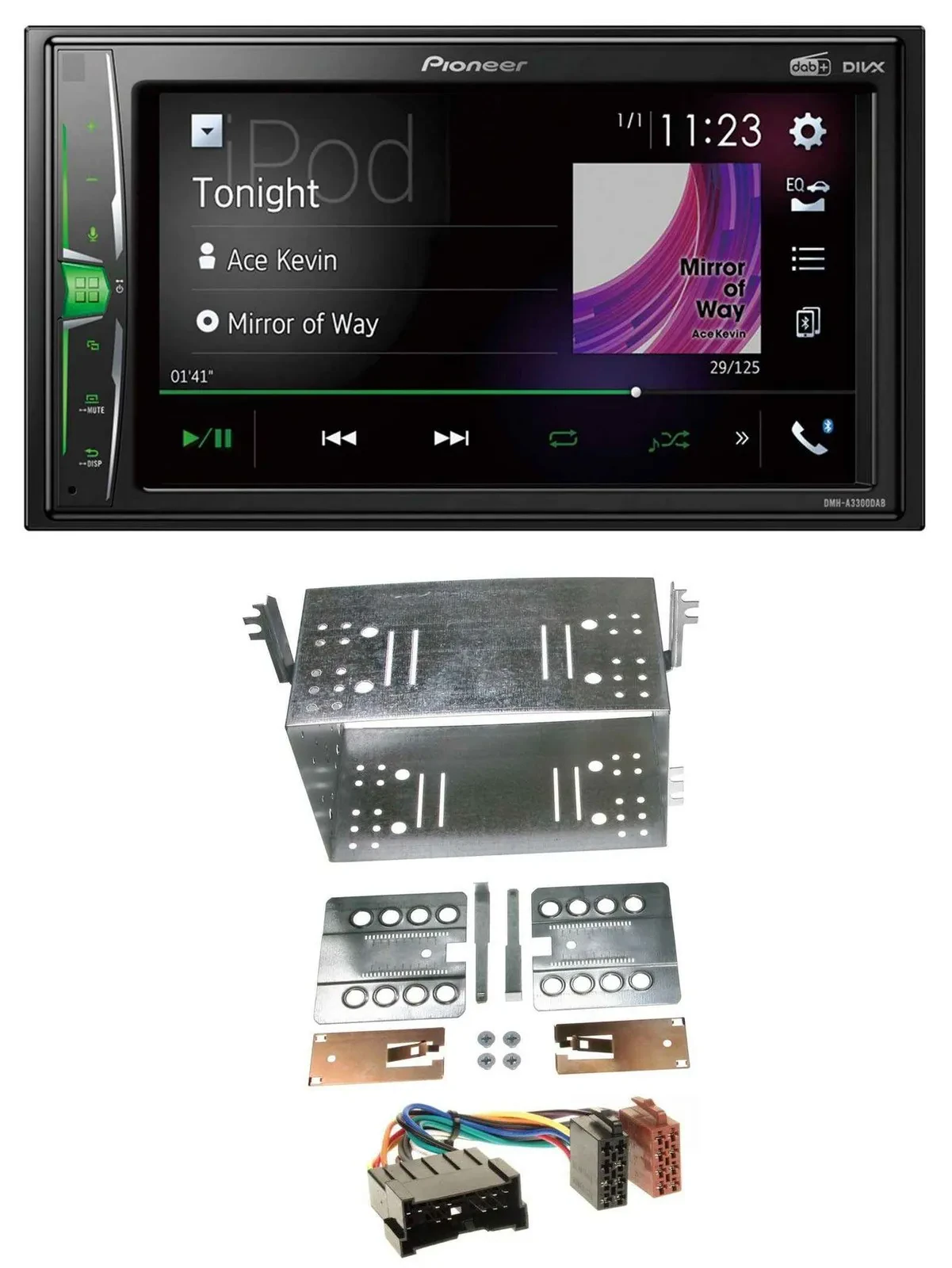 Pioneer 2DIN MP3 DAB USB Bluetooth Autoradio für Hyundai Tucson DM 2005-2010