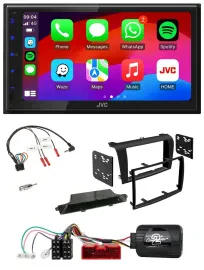 JVC Bluetooth 2DIN Lenkrad DAB USB Autoradio für Mazda 3 2003-2009 schwarz