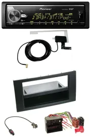 Автомагнитола Pioneer Bluetooth, DAB, USB, MP3 для Ford Focus/Fiesta 2004–2008 черная