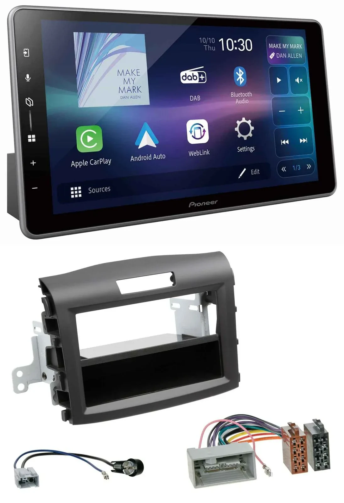 Автомагнитола для Honda CR-V (с 2013) Pioneer Bluetooth, DAB, USB, MP3