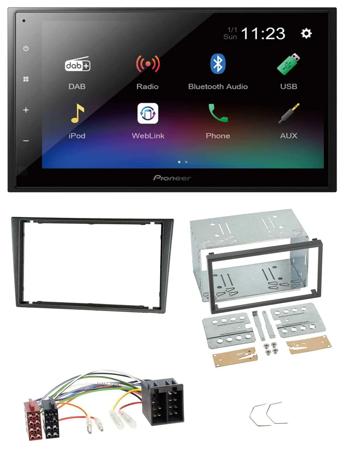 Pioneer USB Bluetooth DAB 2DIN MP3 Autoradio für Opel Combo C Corsa C Tigra Meri
