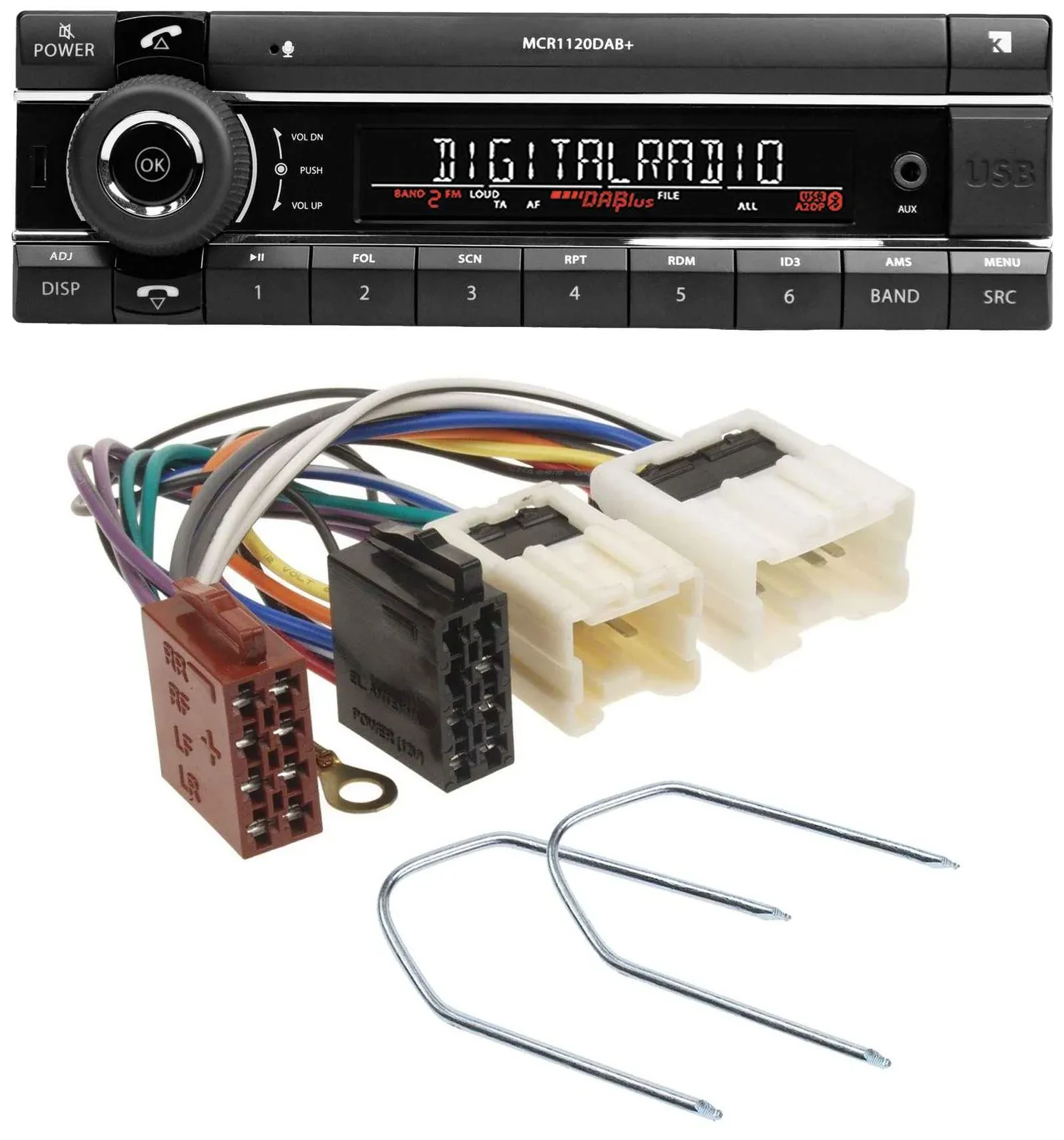 Kienzle Bluetooth MP3 USB DAB Autoradio für Nissan Pathfinder 96-03 Quest 93-02