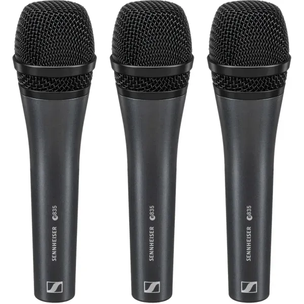 Вокальный микрофон Sennheiser E835 (3 штуки)