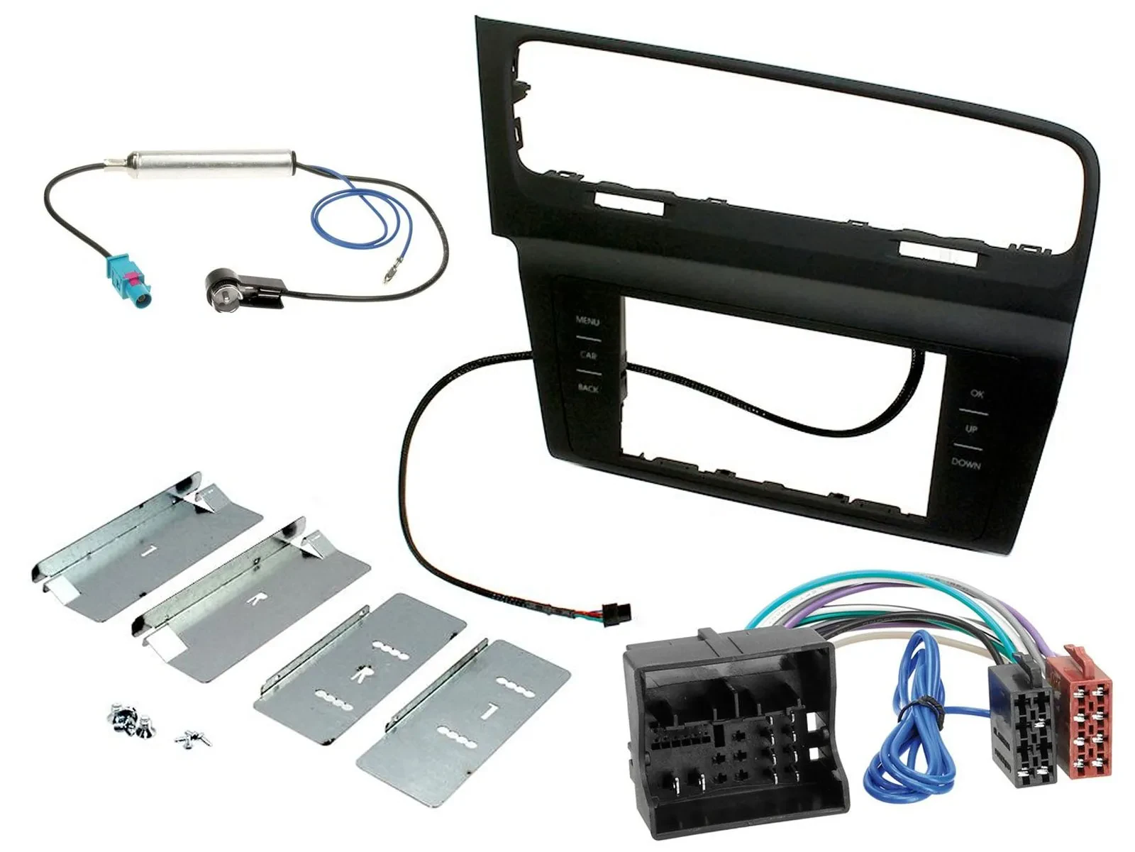 Установочный комплект для автомагнитолы Caraudio24 Double DIN для VW Golf VII (с 11/2012)