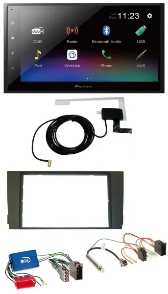 Pioneer DAB MP3 Bluetooth 2DIN USB Autoradio für Audi A6 C5 01-05 Aktivsystem Mi