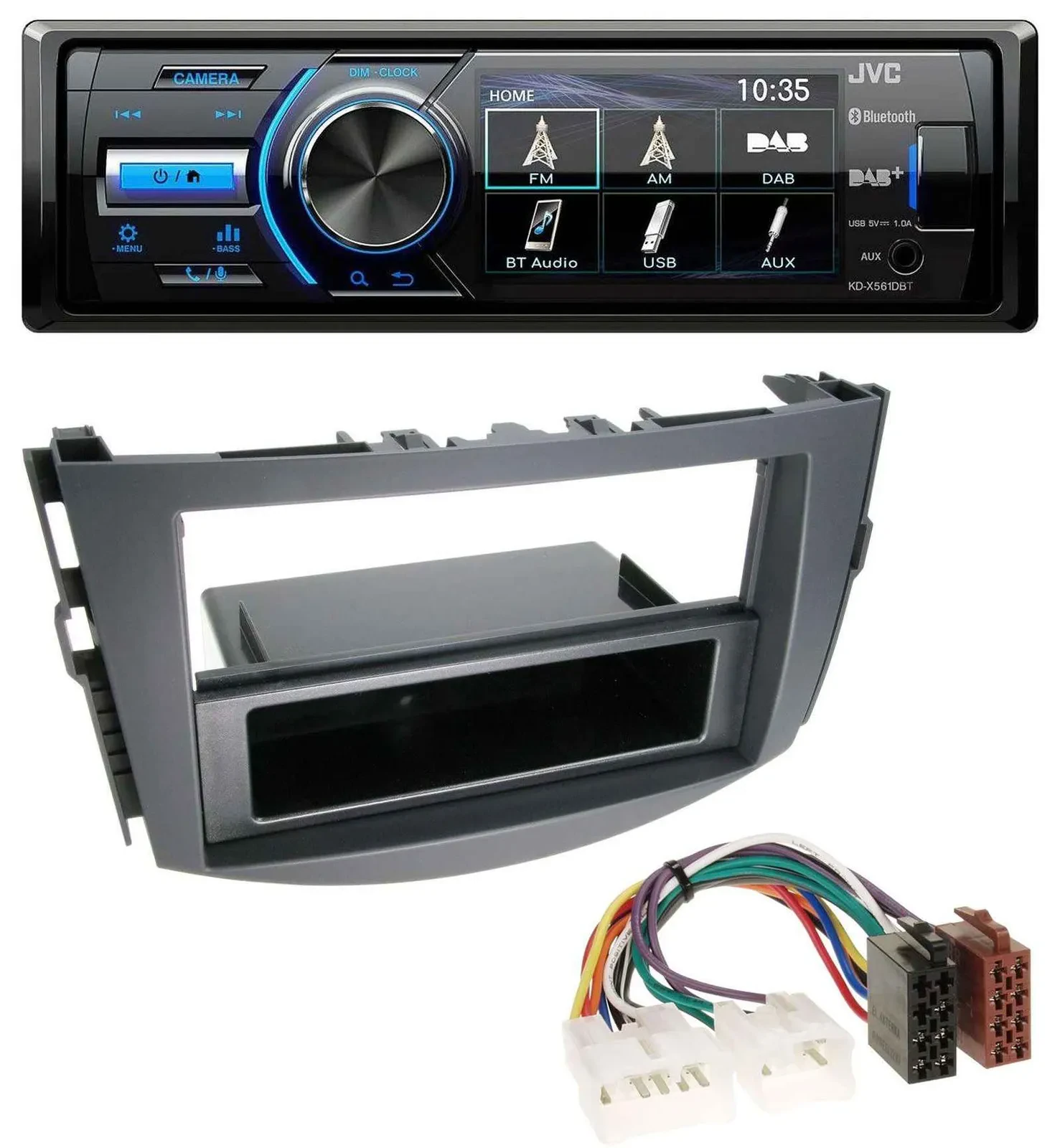 JVC Bluetooth MP3 USB DAB Autoradio für Toyota RAV-4 (ab 2006)