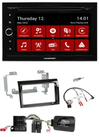 Blaupunkt Lenkrad DVD Bluetooth DAB 2DIN USB Autoradio für Fiat Peugeot Citroen