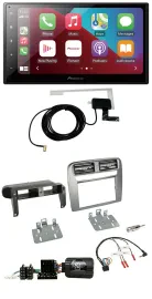 Pioneer USB Bluetooth DAB Lenkrad 2DIN Autoradio für Fiat Grande Punto anthrazit