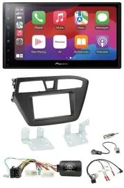 Автомагнитола для Hyundai i20 Pioneer 2DIN, DAB, USB, Bluetooth, поддержка кнопок на руле