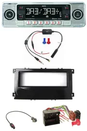 Dietz DAB USB MP3 Bluetooth Autoradio für Ford Mondeo S-Max 07-14 glänzend schwa